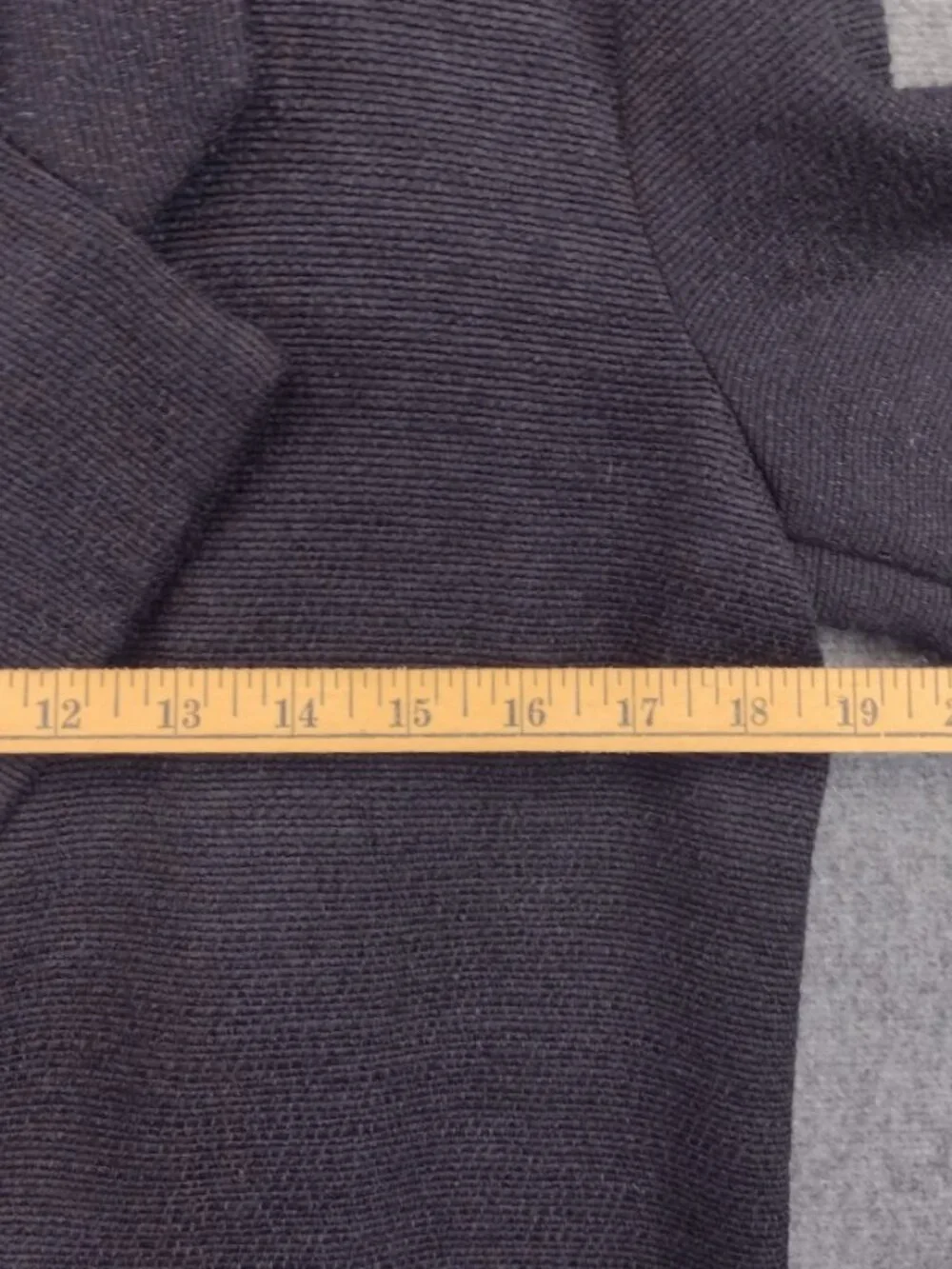 Old Navy Women's Small Black Ribbed Topper Coat Long Blazer Cotton Blend Jacket